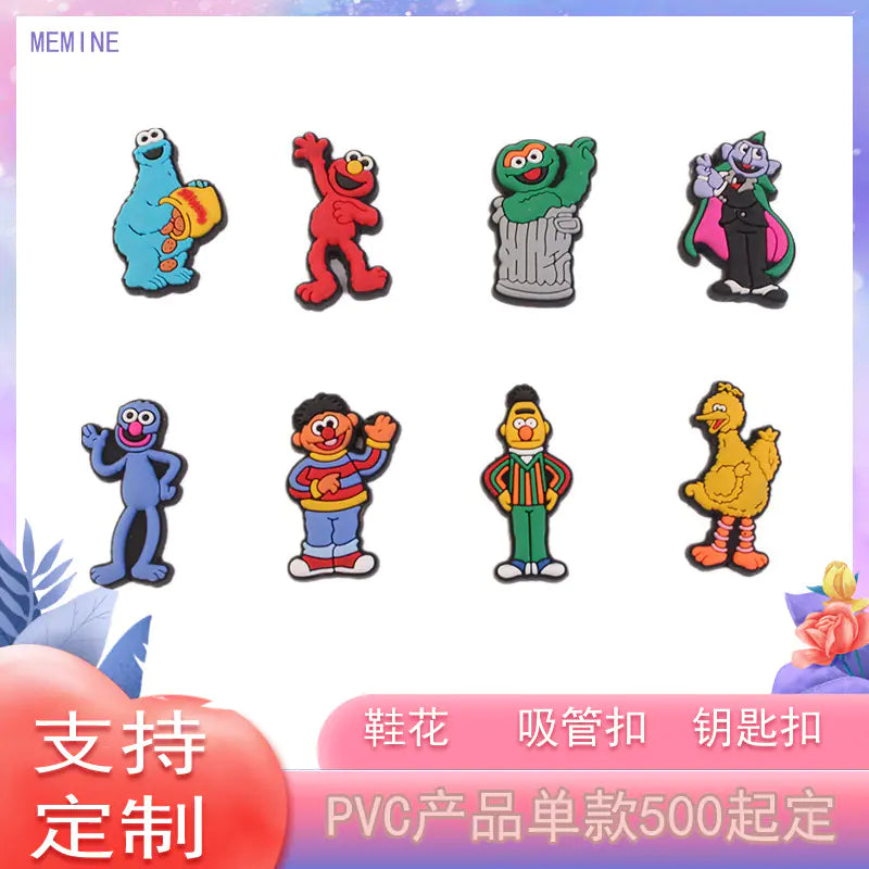 PVC Soft Rubber Shoe Flower Accessories for Crocs