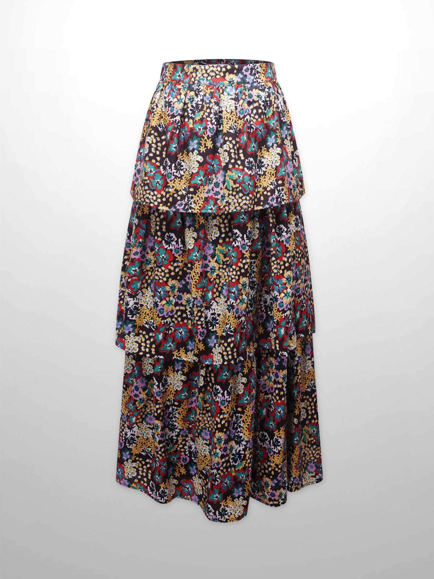 Layered Skirt-Bold Floral-2
