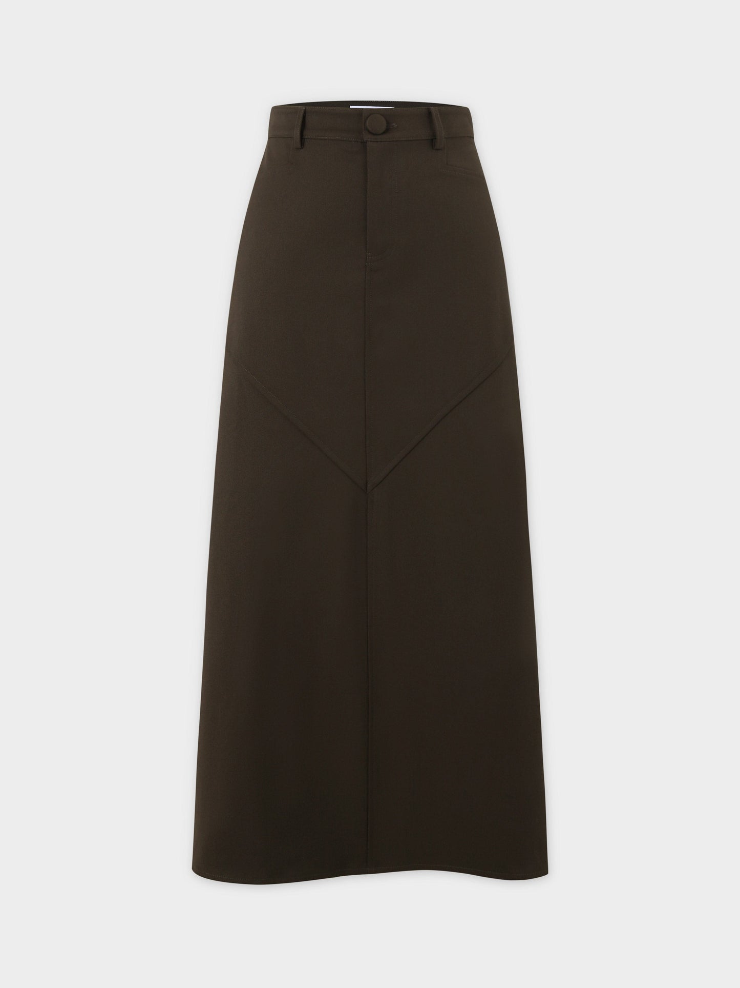 Deep V Skirt-Olive Green-1