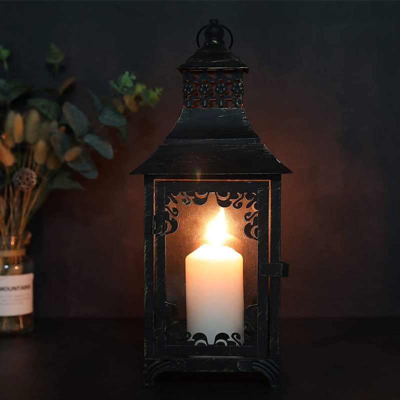 14.5'' High Vintage Style Candle Lantern-1