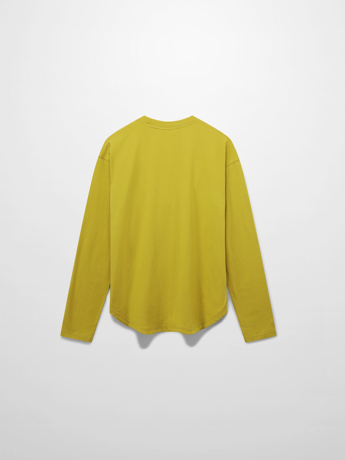 Oversized Rounded Hem T-Shirt-Lime Green-2