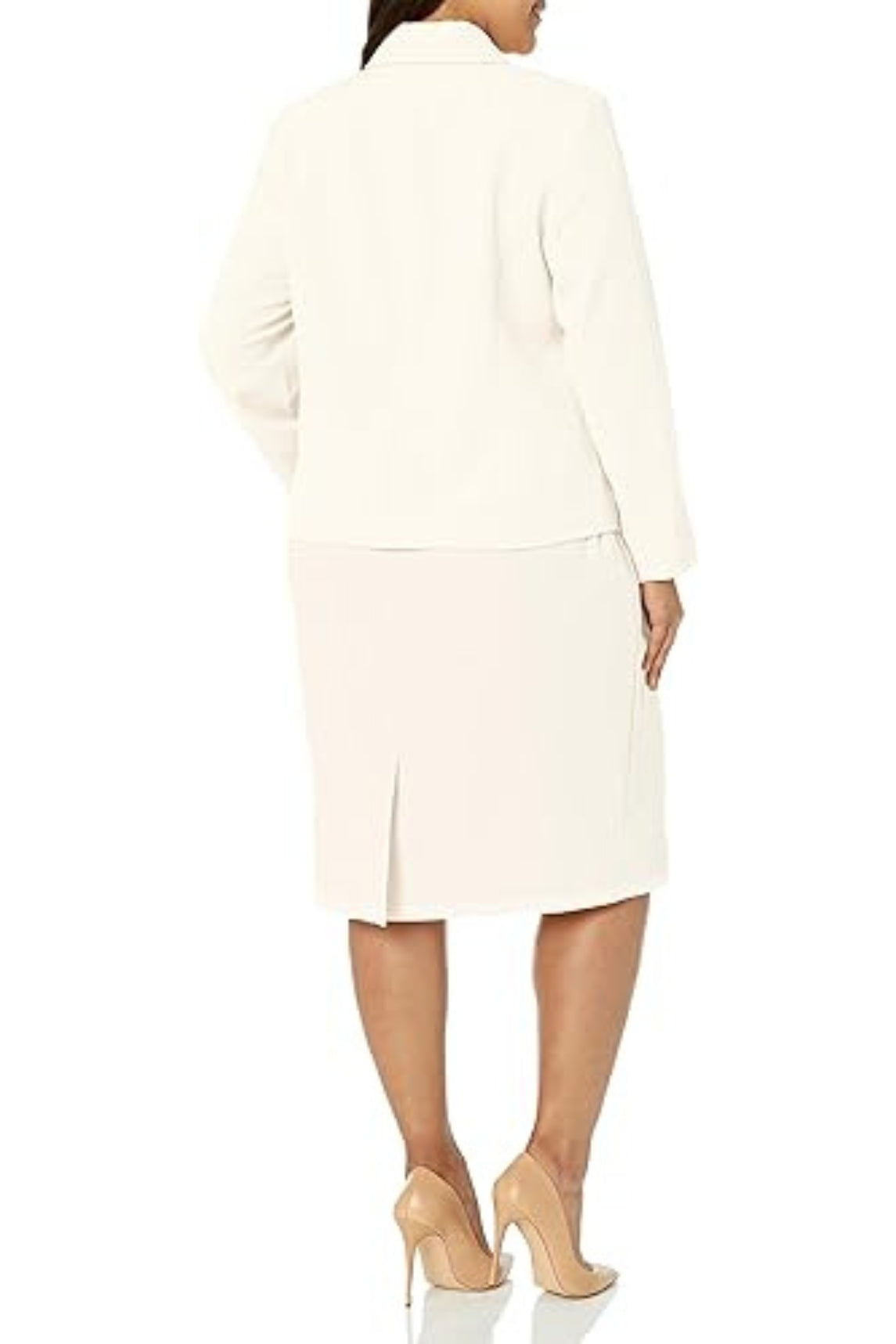 Le Suit Jacket and Skirt Suit (Plus Size)-1