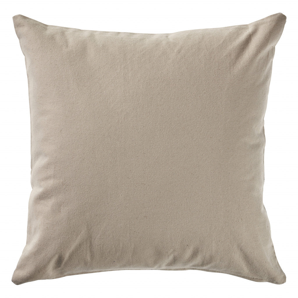 20" Gray Wool Throw Pillow-5