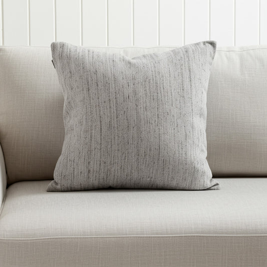 20" Gray Wool Throw Pillow-0
