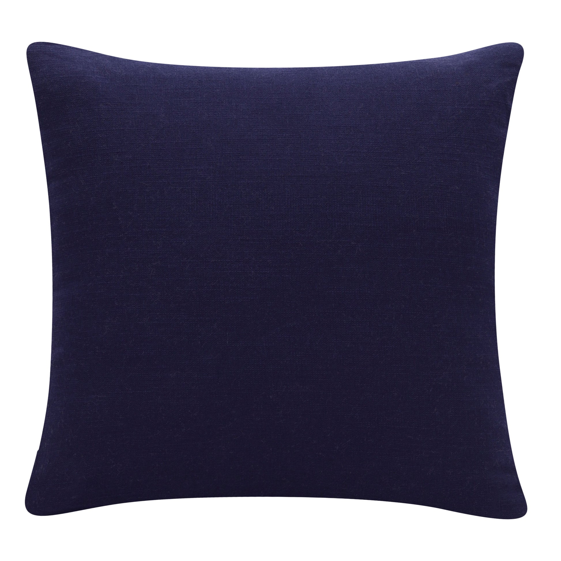 20" X 20" Cobalt Blue And Navy 100% Cotton Abstract Zippered Pillow-3