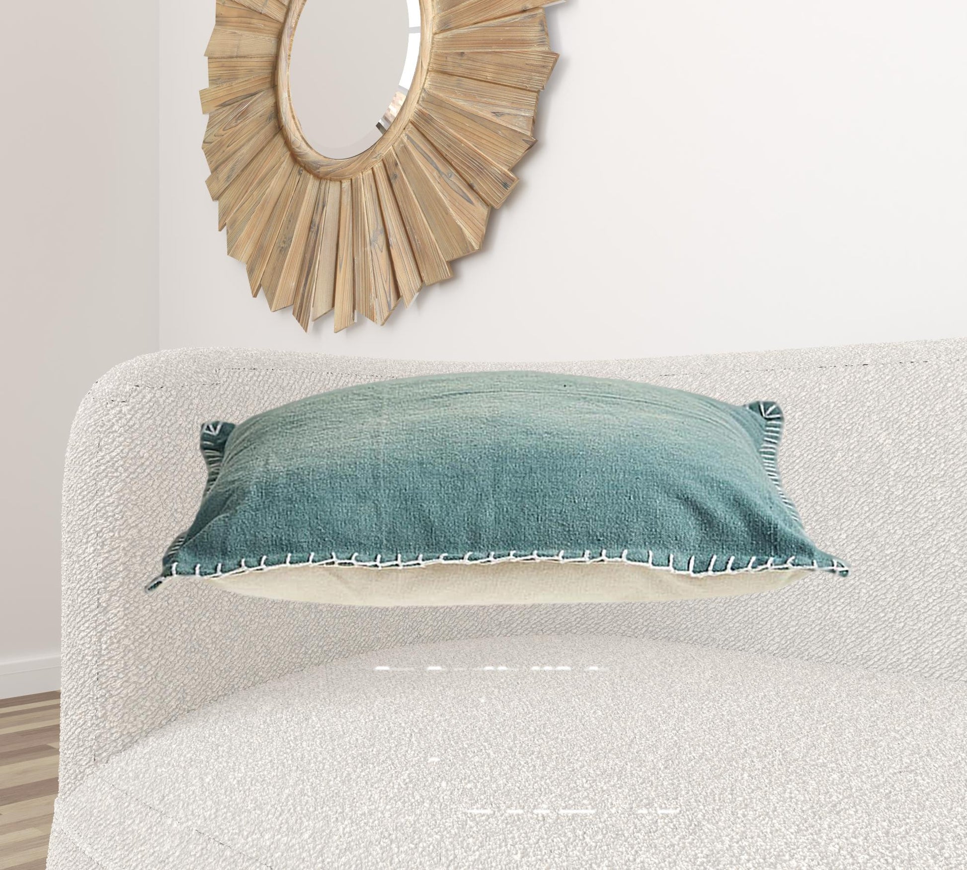 24" Teal Throw Pillow-2