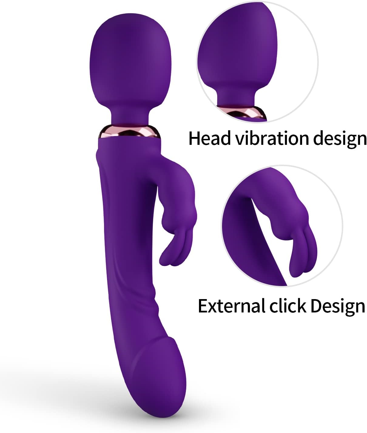 PhantomRipple Clitoral Rabbit Dildo Anal Vibrator-1