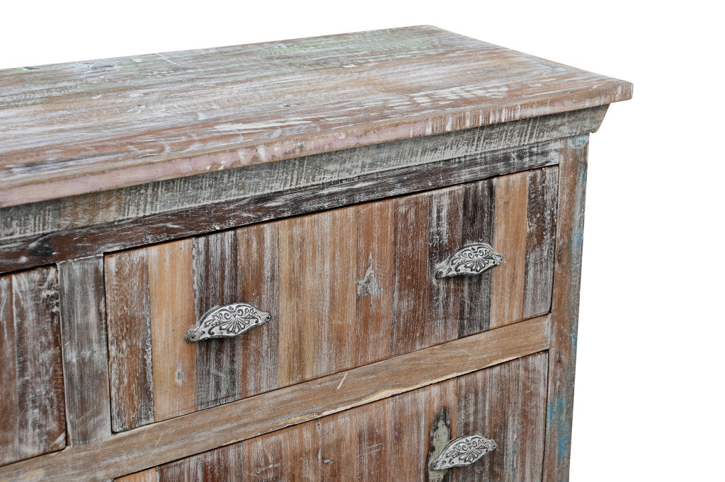 60" White Solid Wood Six Drawer Double Dresser-5