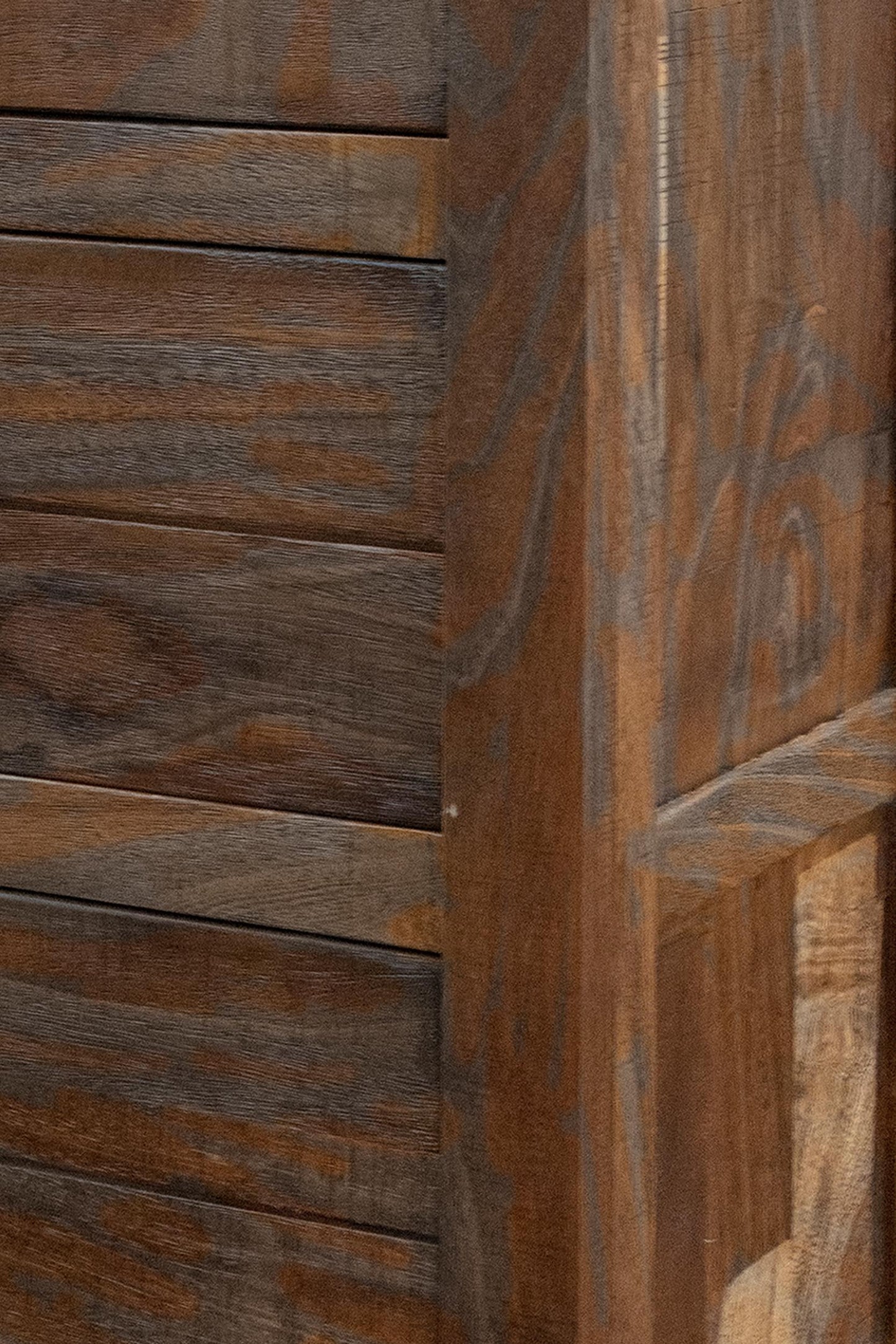 35" Brown Solid Wood Four Drawer Chest-3