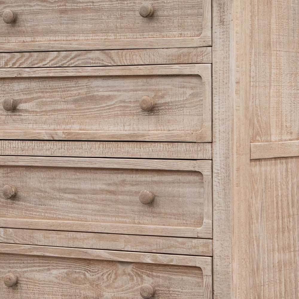 40" Natural Solid Wood Four Drawer Chest-2