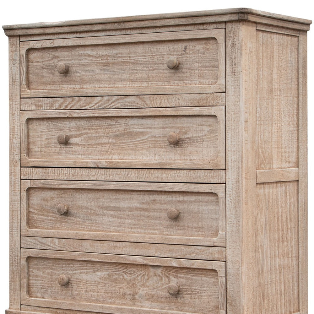 40" Natural Solid Wood Four Drawer Chest-3