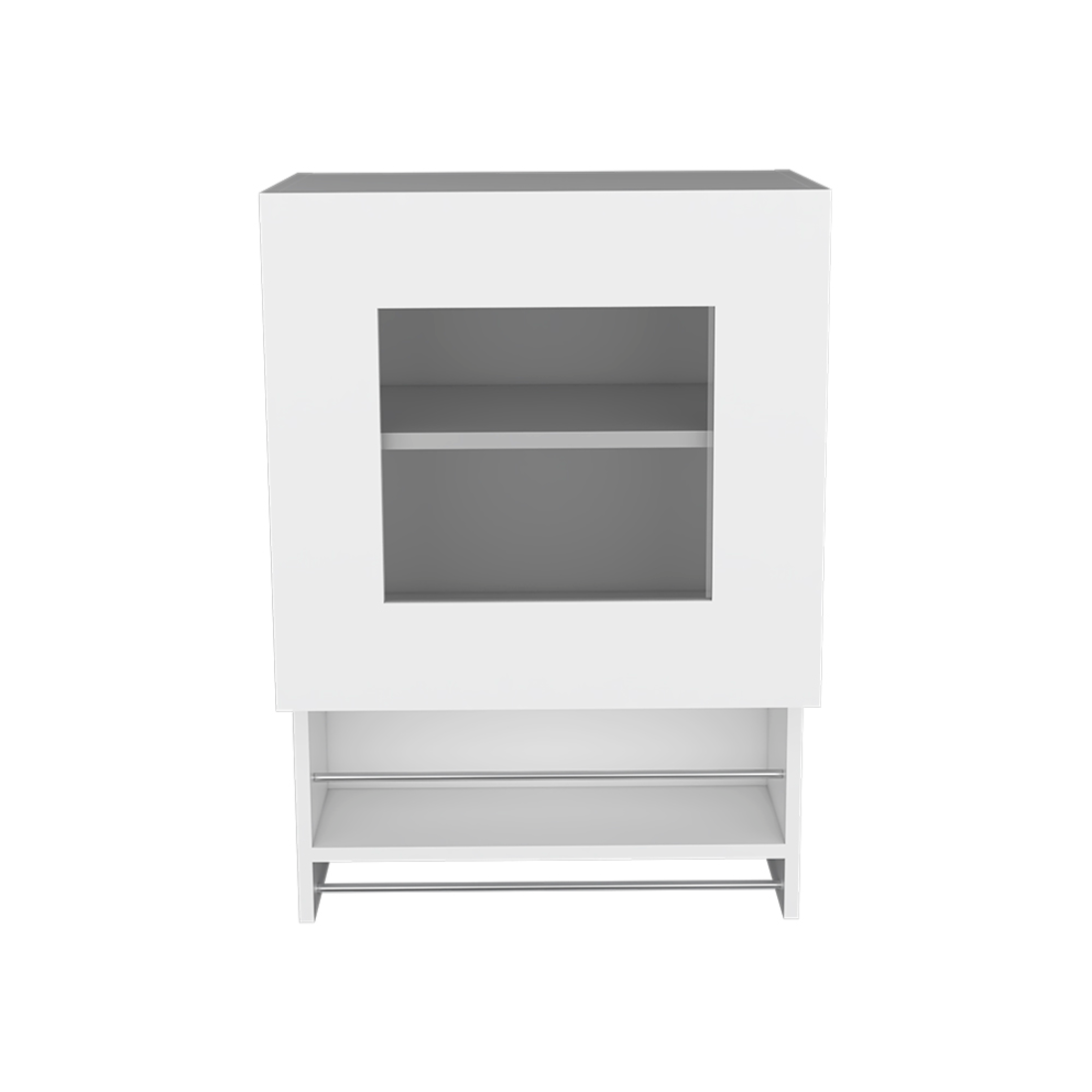 20" White Wall mounted Accent Cabinet With One Shelf-0