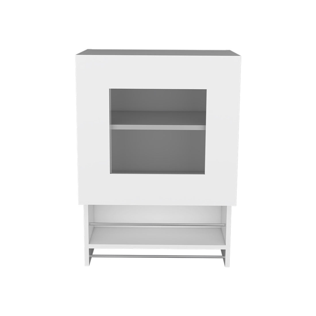 20" White Wall mounted Accent Cabinet With One Shelf-6