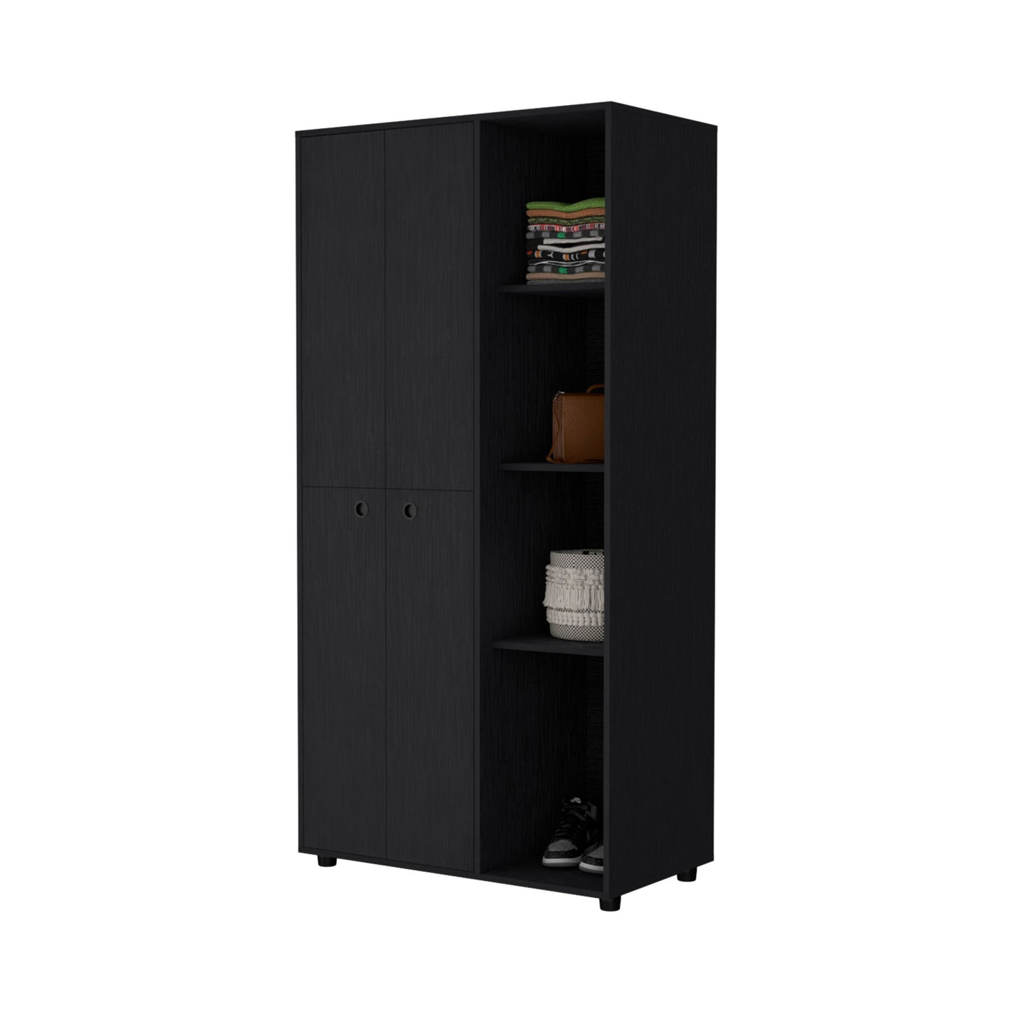 35" Black Drawer Dresser-3