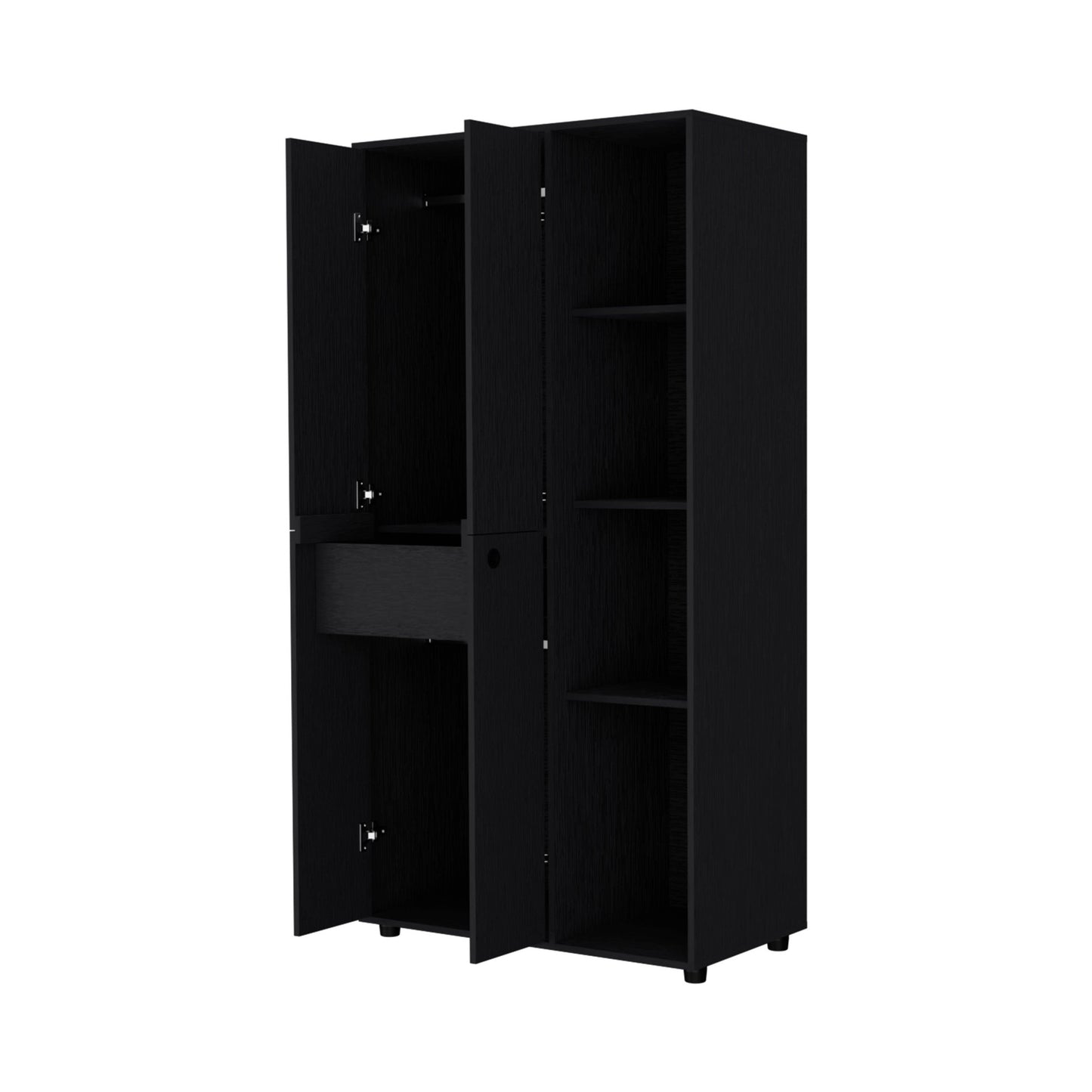 35" Black Drawer Dresser-2