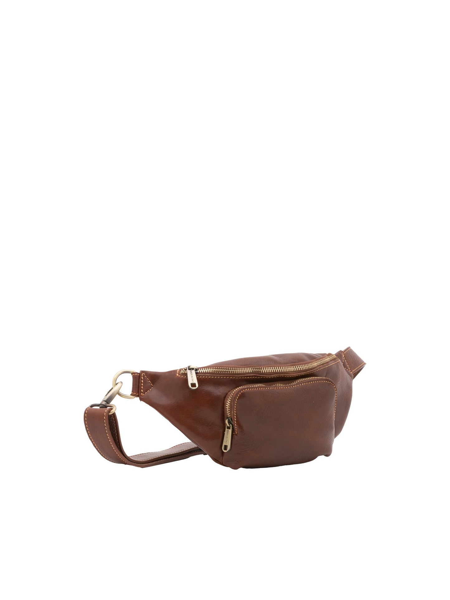 Marsupio da uomo In Vera pelle Made in Italy 30x15x8,5 cm-3