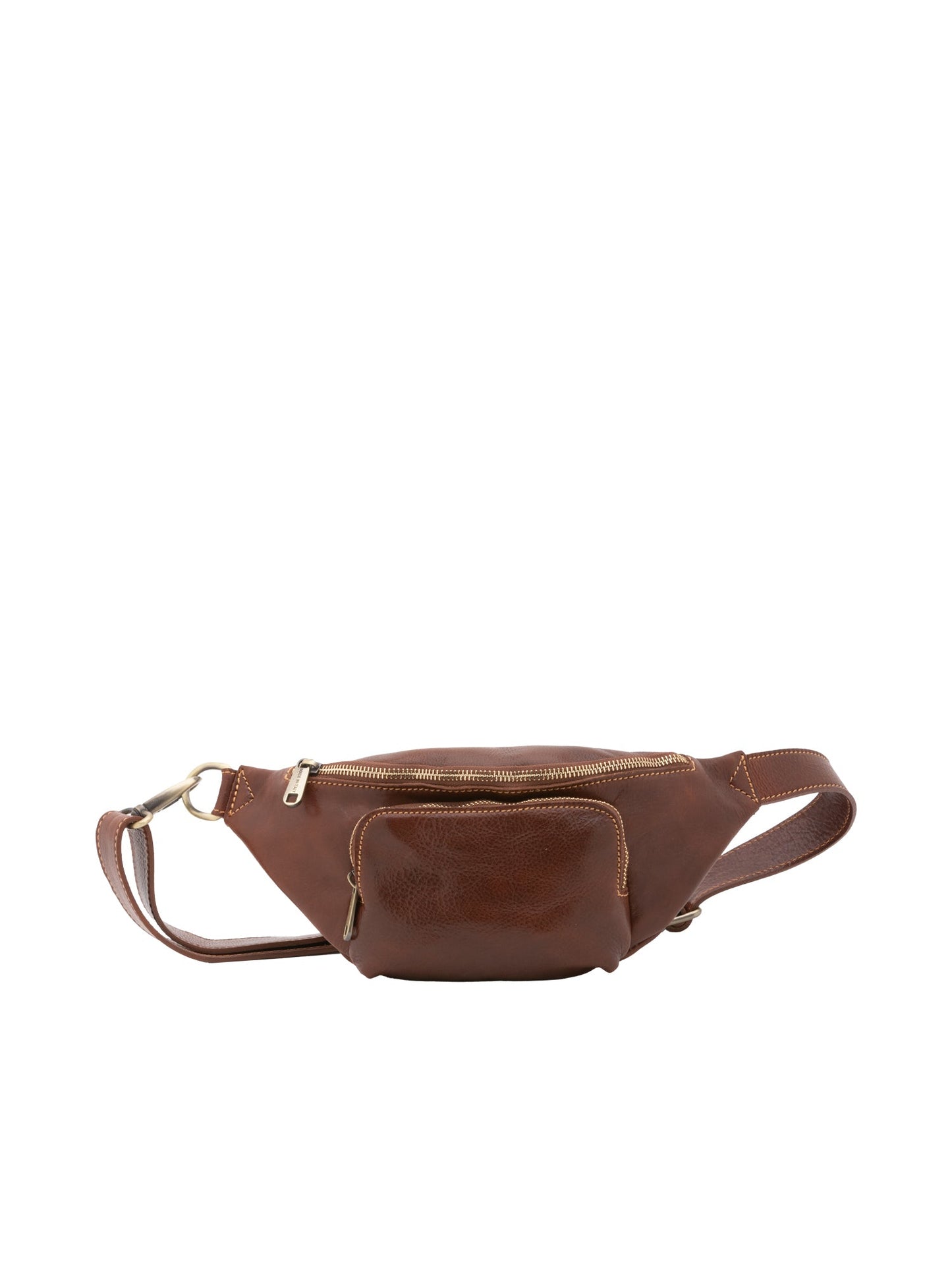 Marsupio da uomo In Vera pelle Made in Italy 30x15x8,5 cm-4