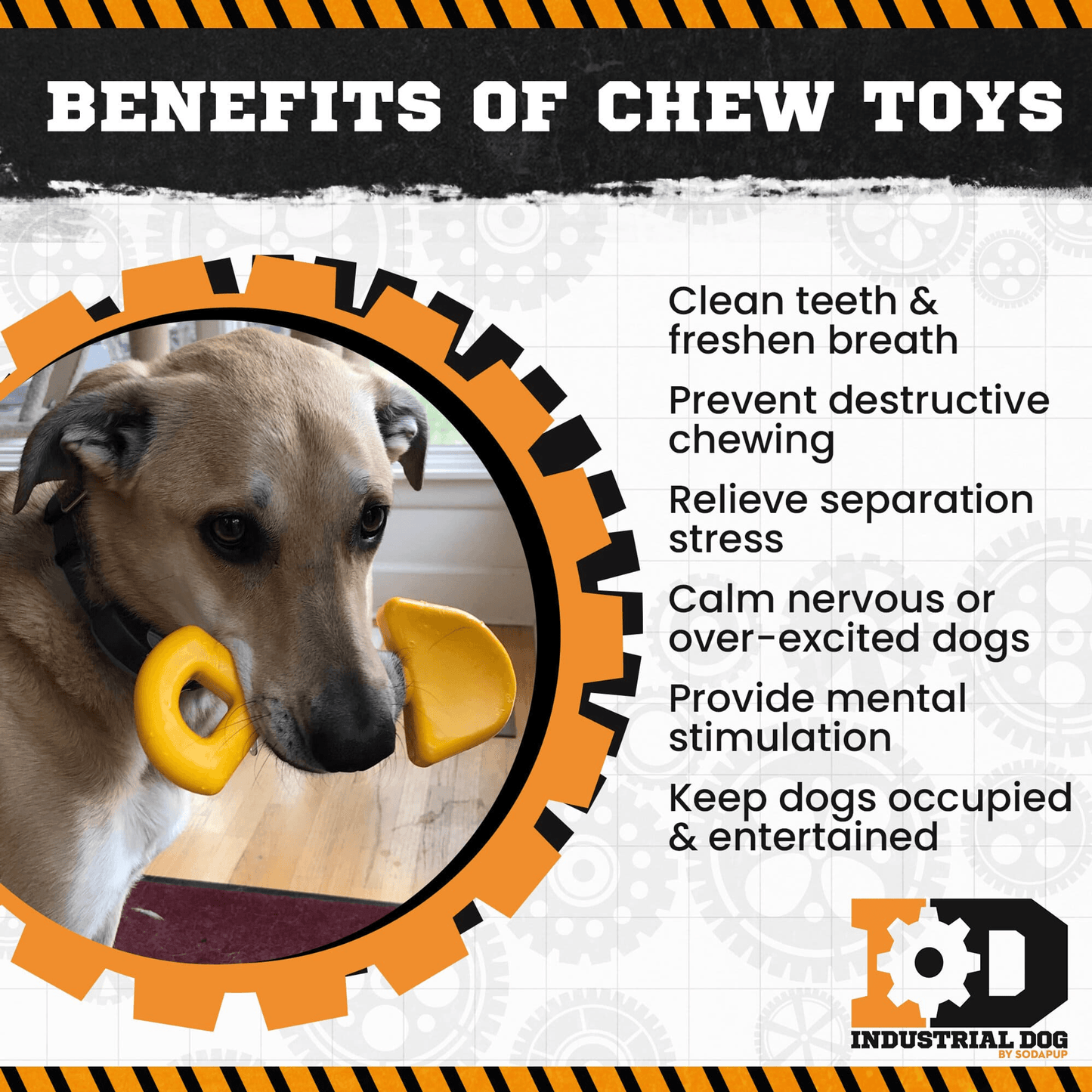 ID Shovel Ultra-Durable Nylon Chew Toy for Aggressive Chewers-4
