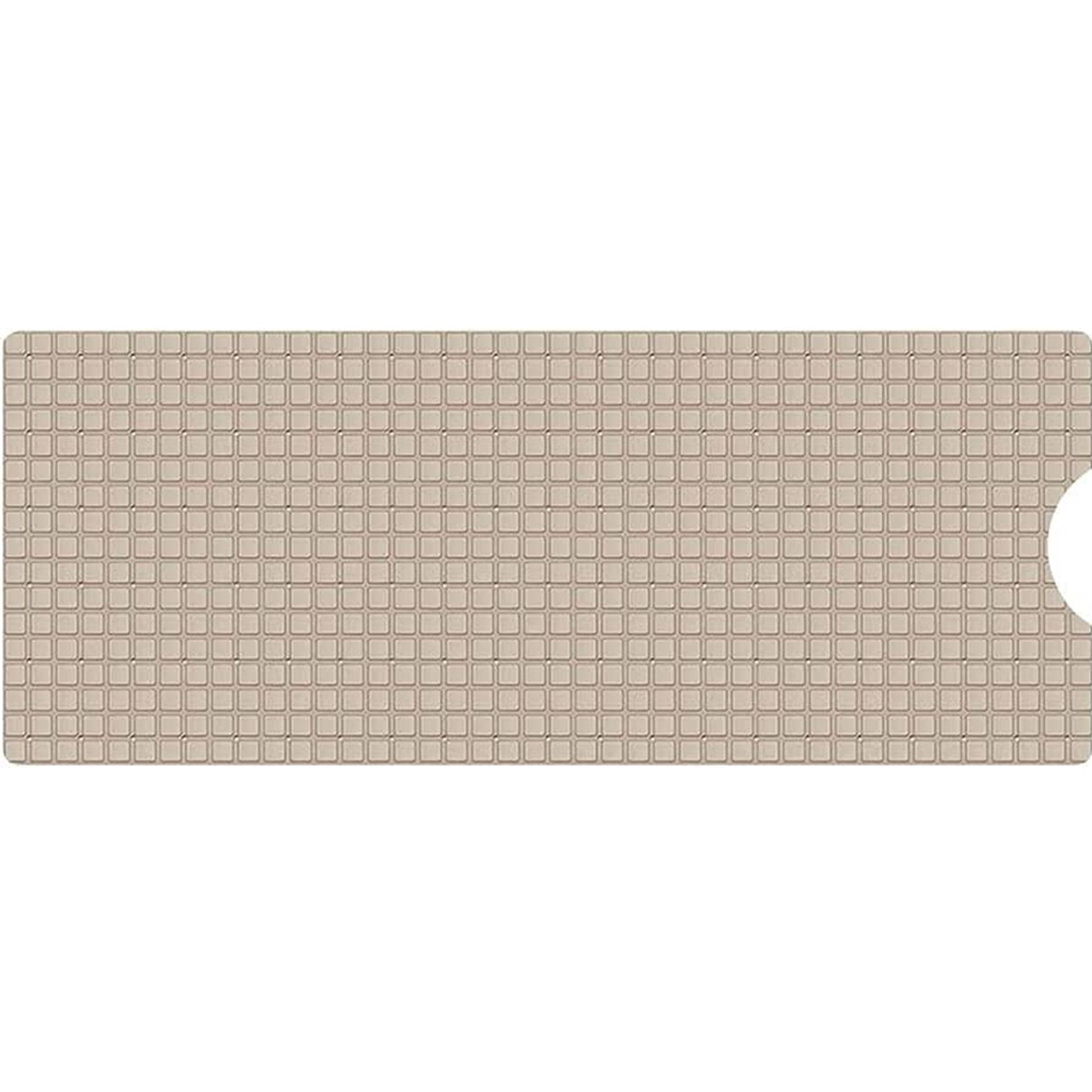 40" Beige Geometric Tiles Non Slip Bathtub Mat-1