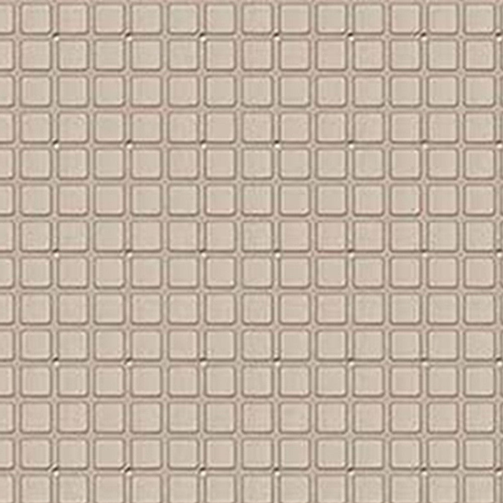 40" Beige Geometric Tiles Non Slip Bathtub Mat-3