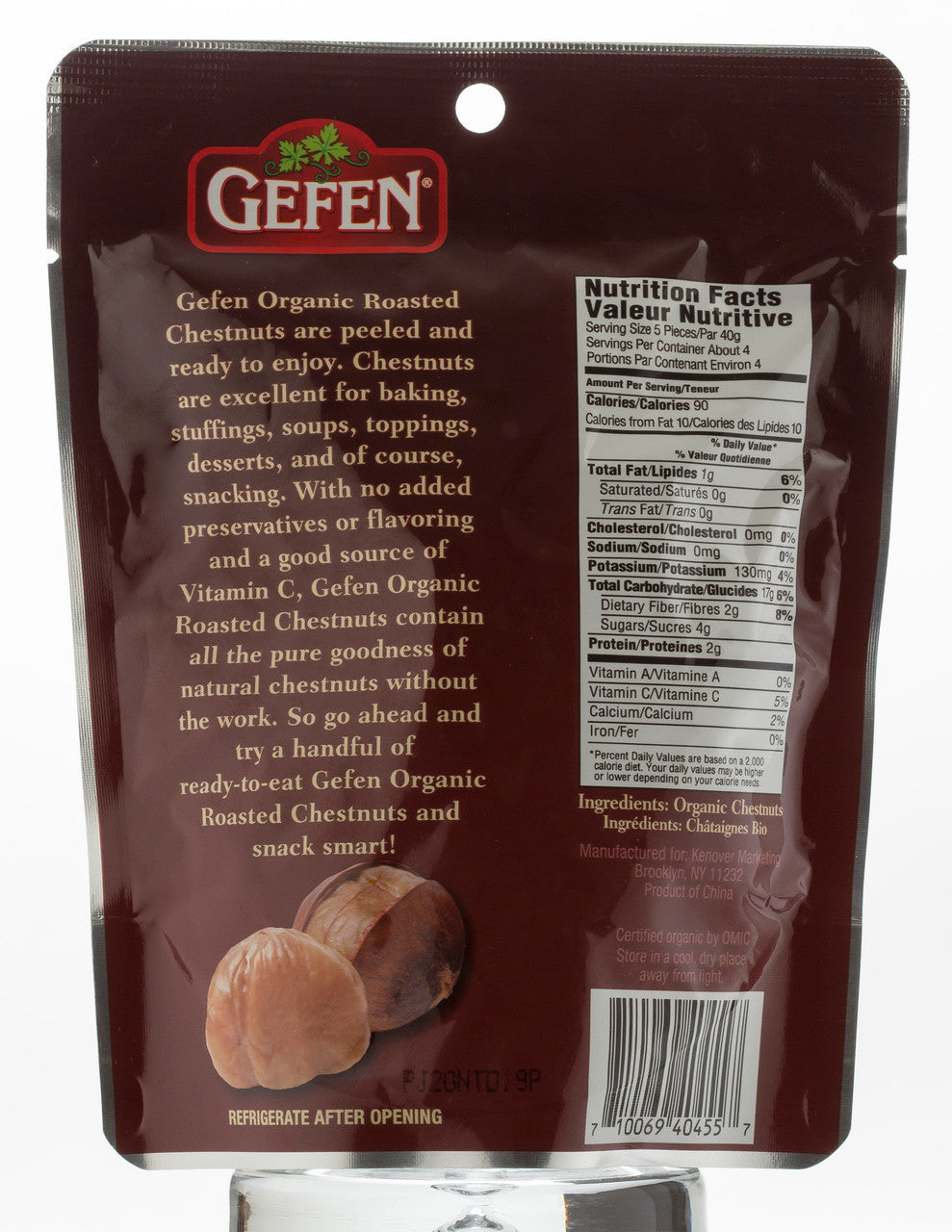 GEFEN CHESTNUTS RSTD WHL ( 12 X 5.2 OZ )-1