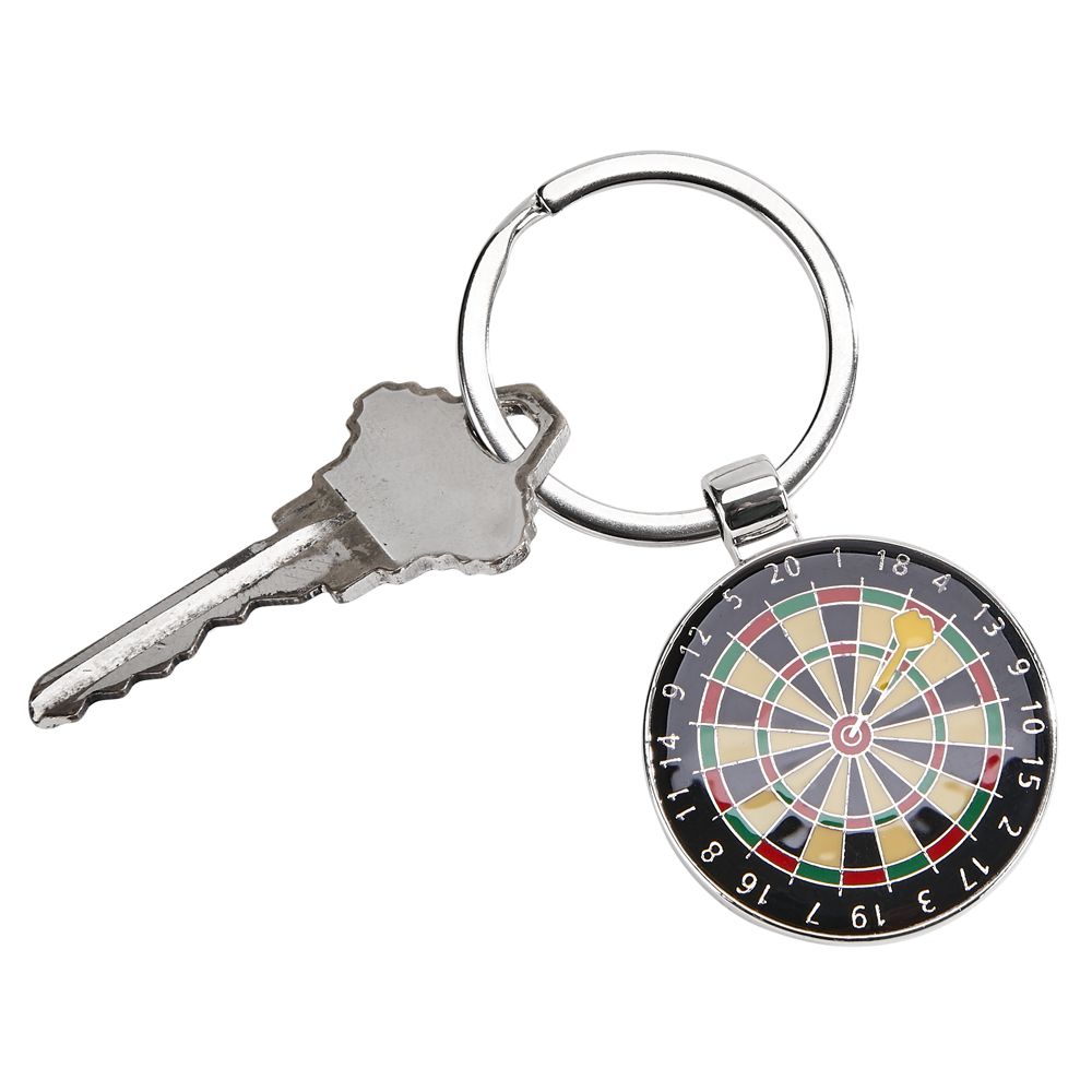 Dart Board Keychain, 3"-0