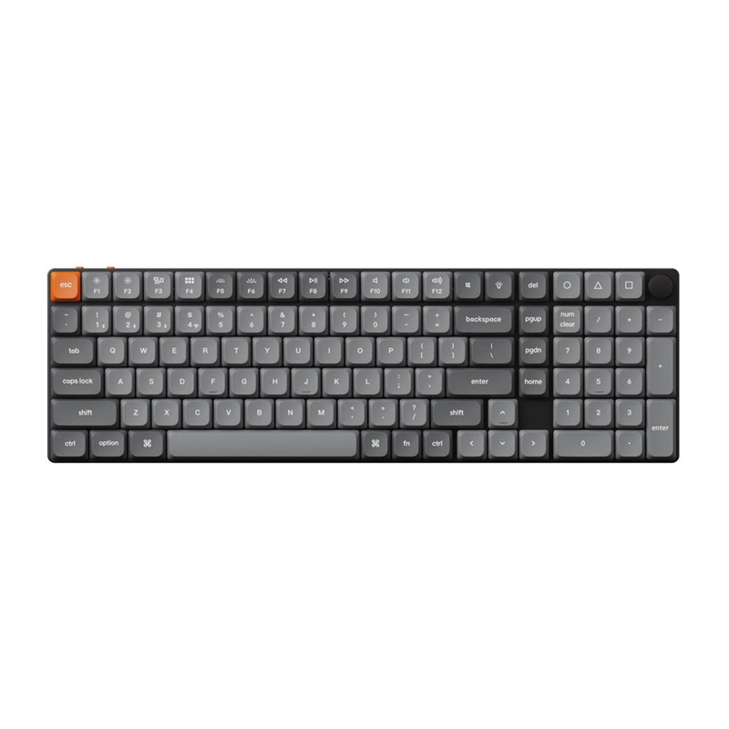Keychron K17 Max K17M-H3 Brown Switch Wireless USB-C Billentyűzet ANSI - Szürke / Fekete (K17M-H3)-0