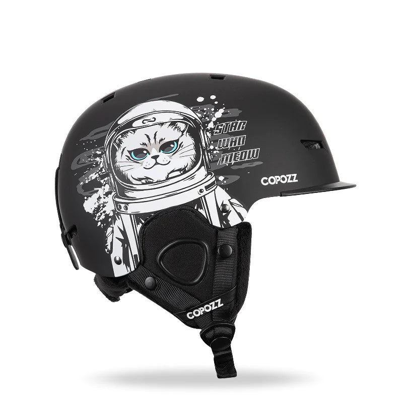Integrated Snow Goggles with Crash Helmet for Adults