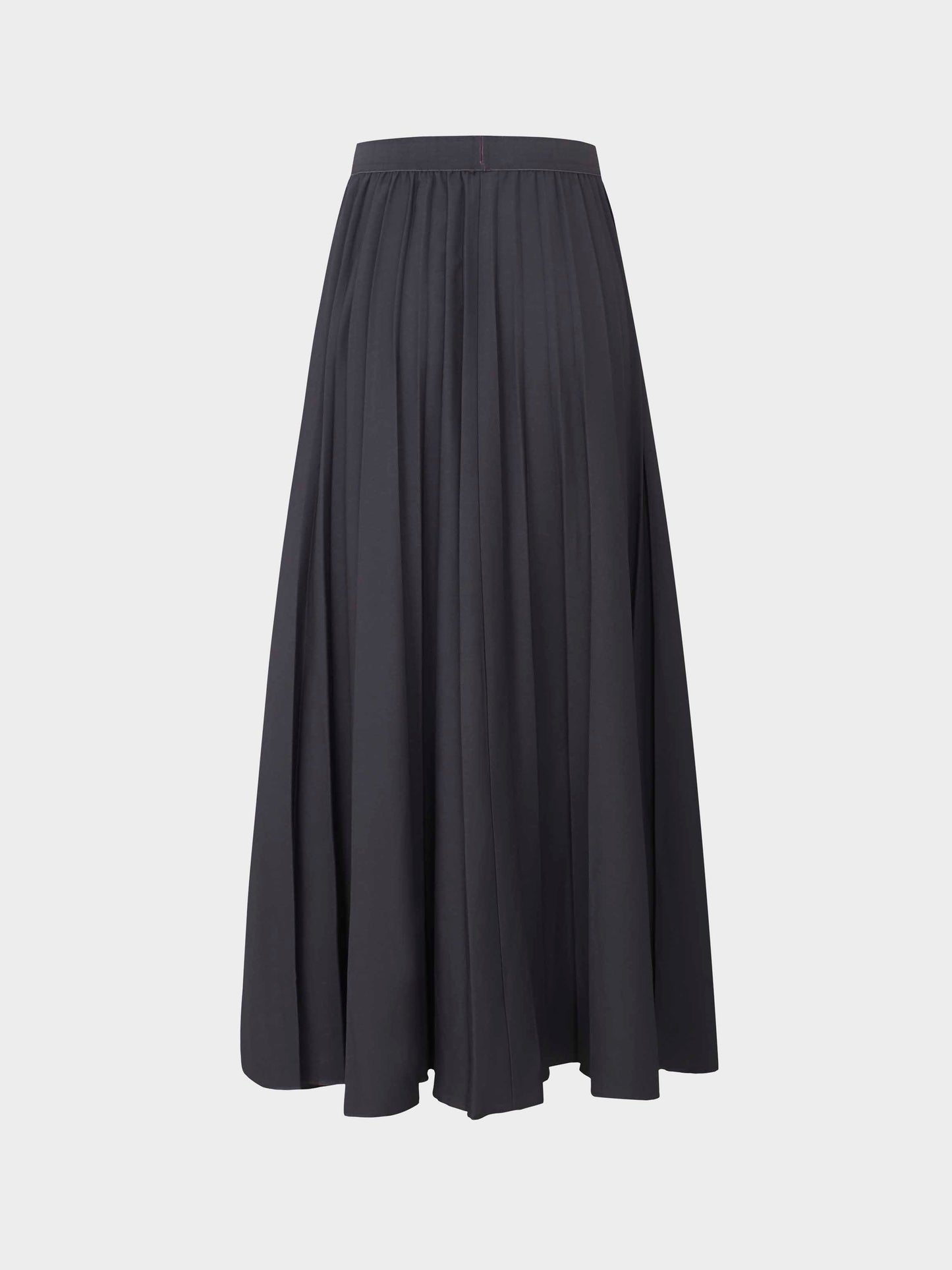 Pleated Skirt 35"-Dark Grey-2