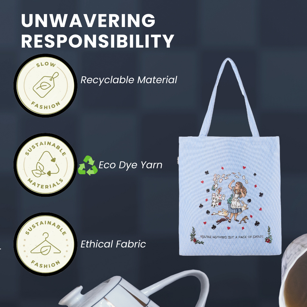 Alice in Wonderland Tea Party - Flat Bag-4