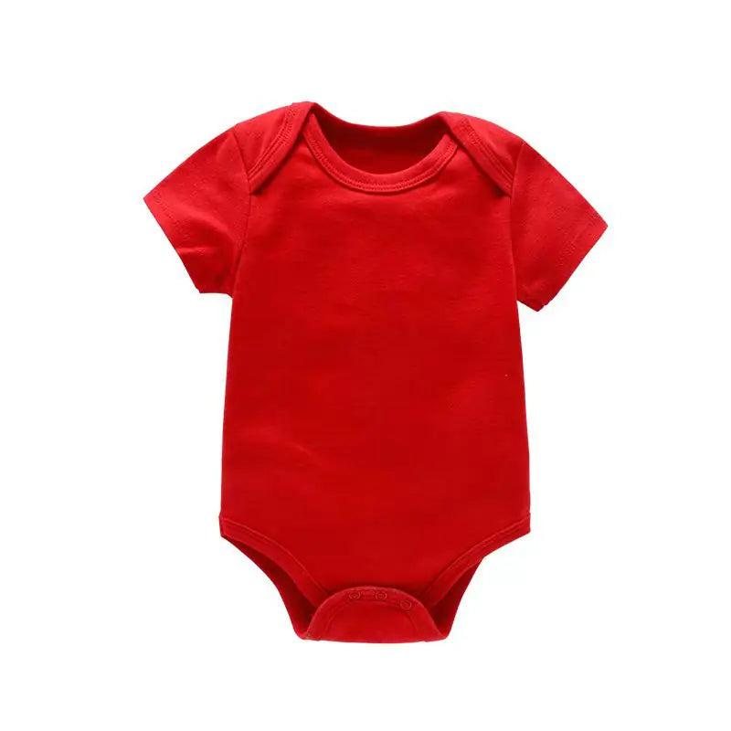 Baby Solid Color Cotton Romper