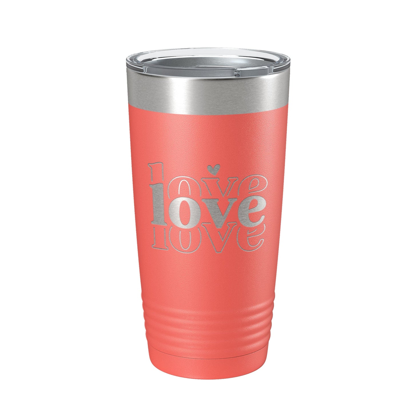 Love Love Love Tumbler Travel Mug Insulated Laser Engraved Coffee Cup 20 oz-20