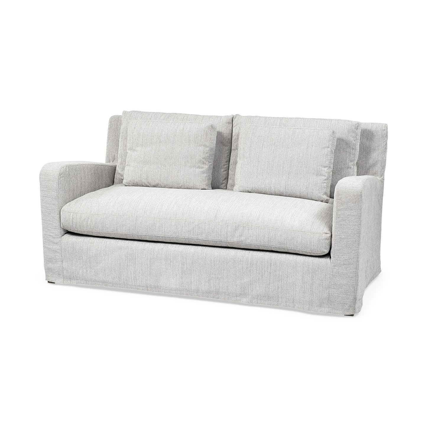 69" Gray Fabric Sofa-0