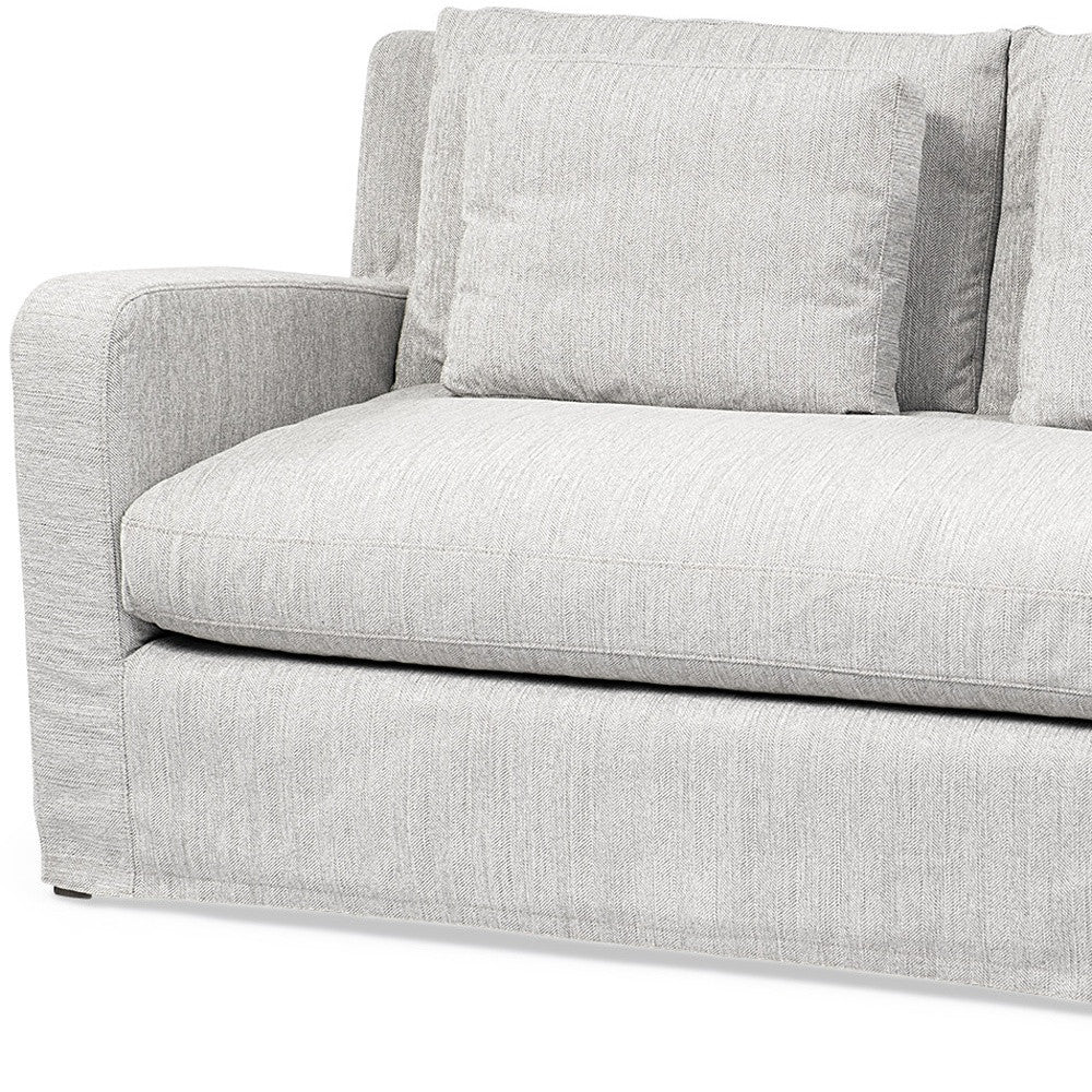69" Gray Fabric Sofa-2