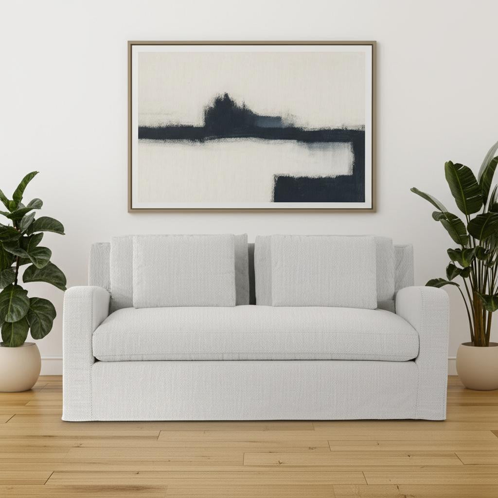 69" Gray Fabric Sofa-1