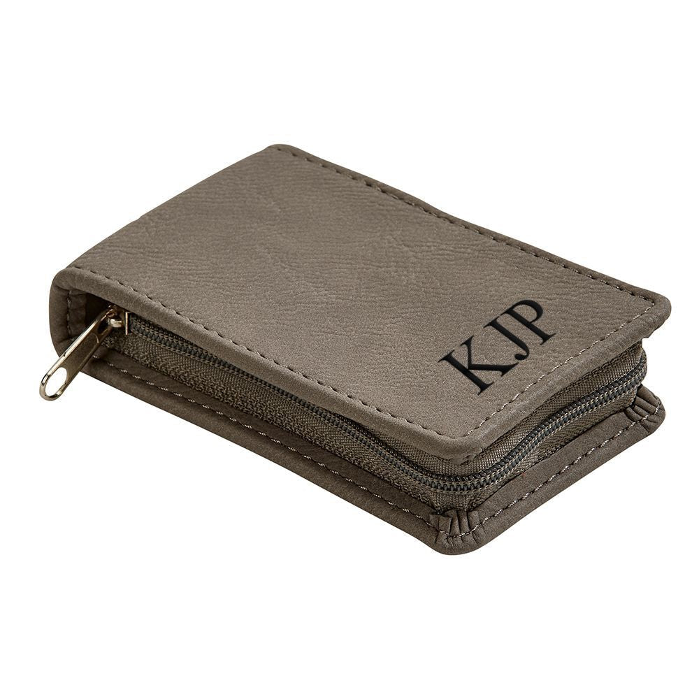 Leatherette Manicure Set, Grey 4.25" X 2.5"-4