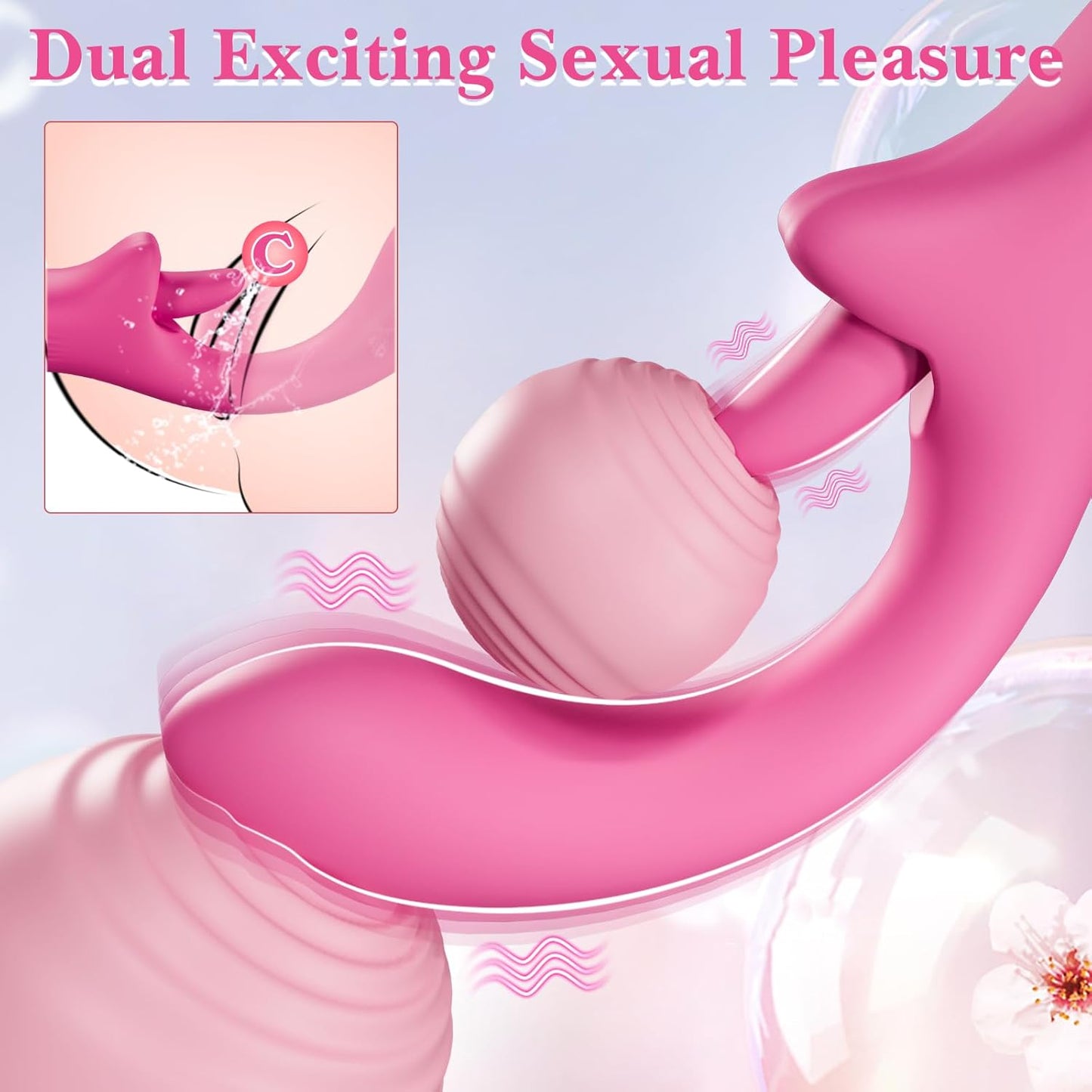 GildedAura Clitoral Licking Dildo Vibrator-2
