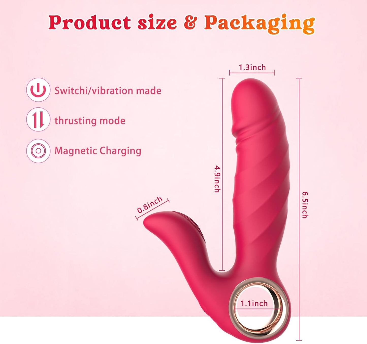 DualMotion 2-in-1 Thrusting & Vibrating G-Spot Clitoral Vibrator | Waterproof & Quiet-4