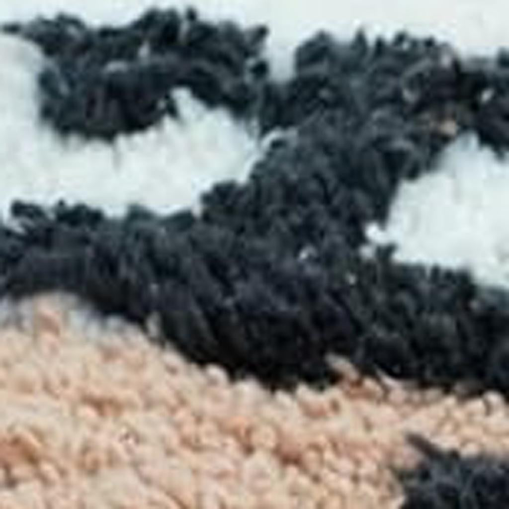 32" Blue Green And White Cotton Cars Round Youthful Bath Rug-3