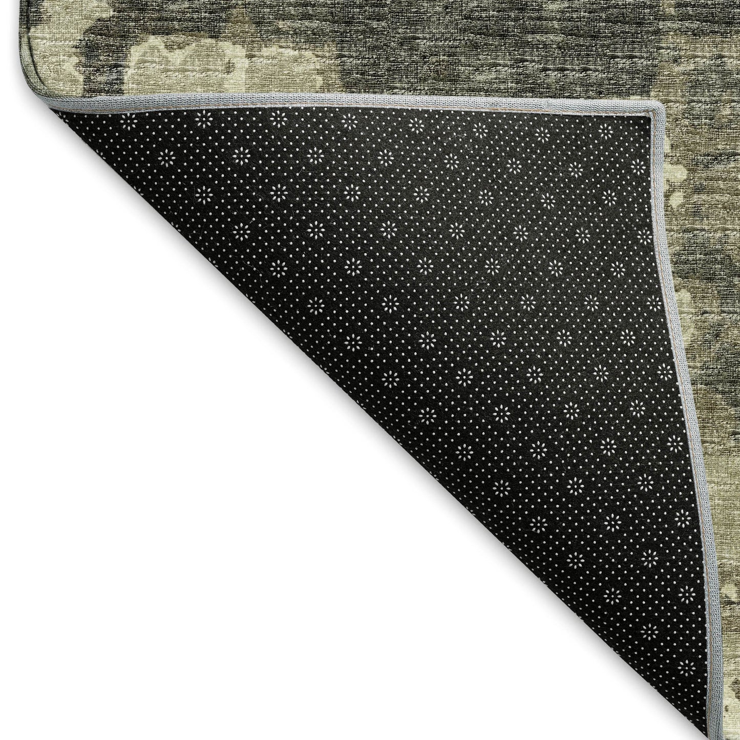 3' X 5' Brown And Beige Abstract Washable Area Rug With UV Protection-6