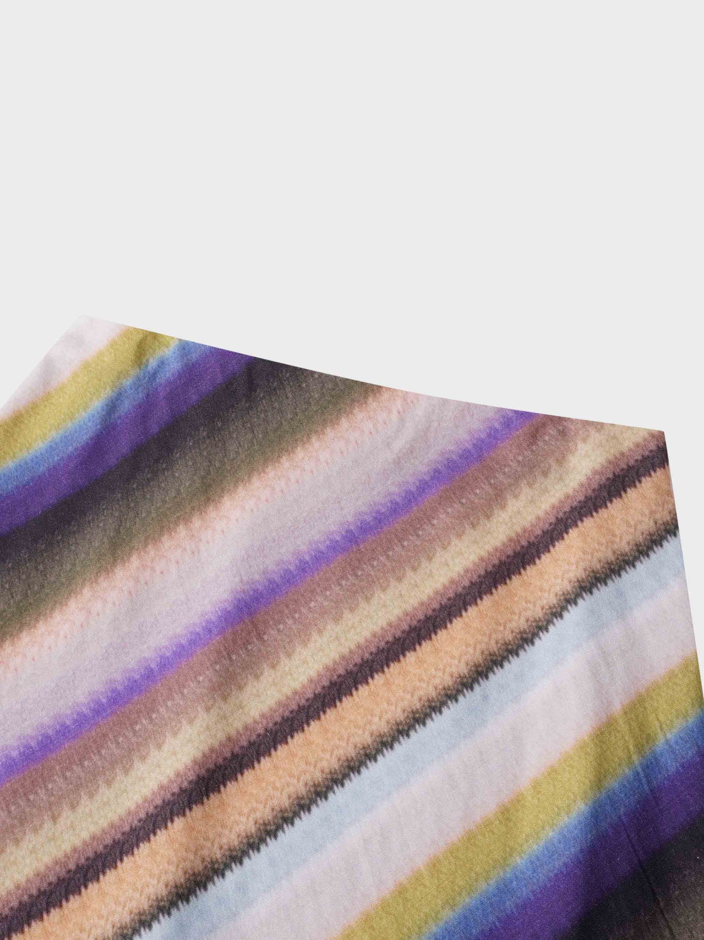Printed Linen Blend Slip Skirt-Ombre Stripe-3