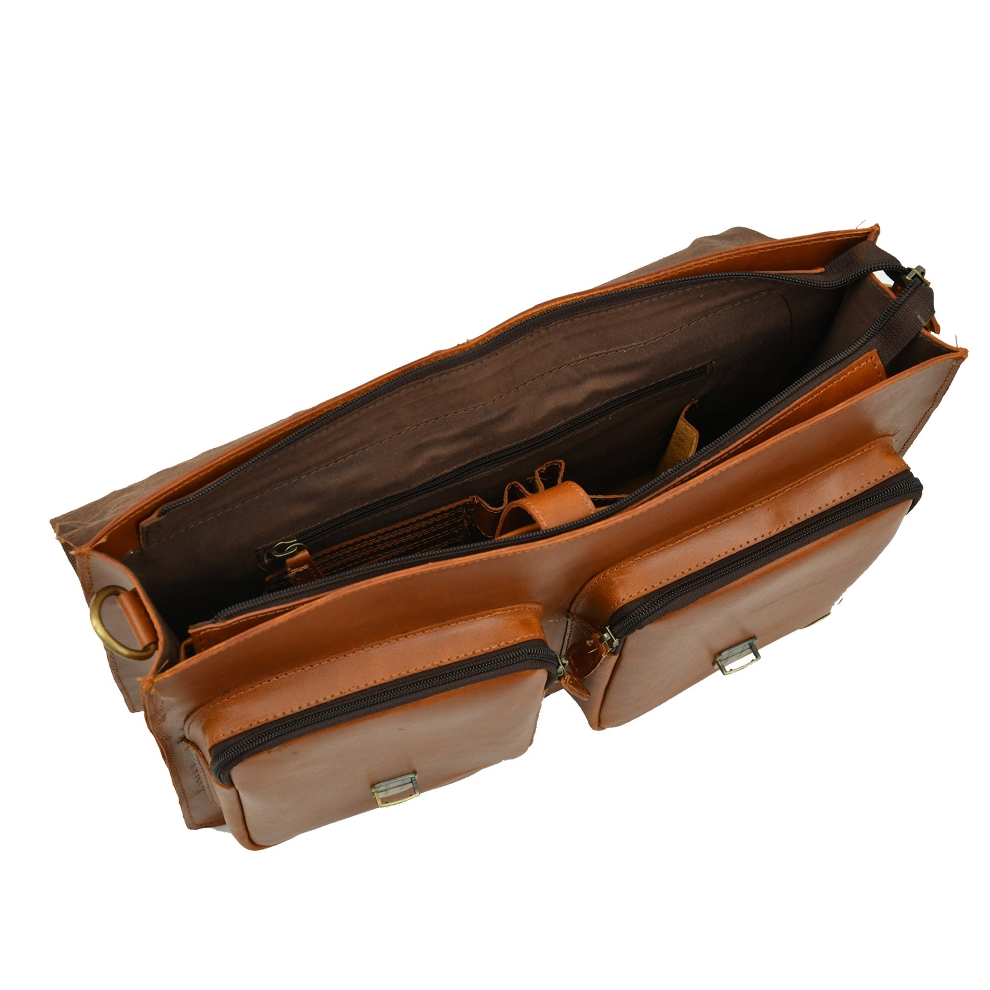 Madan Leather Messenger Bag-4
