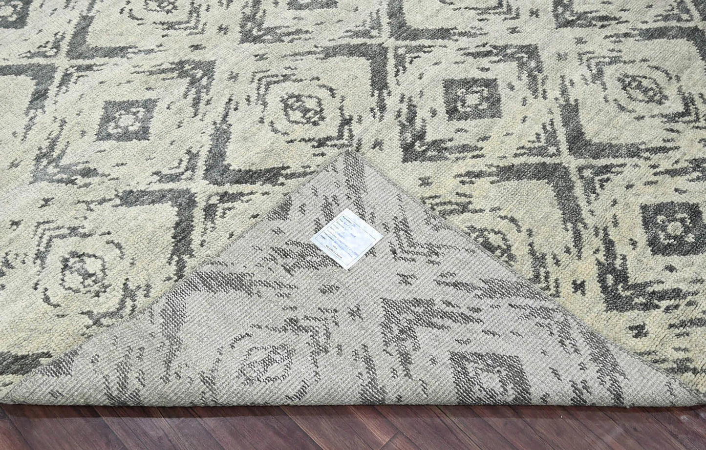 Multi Size Tone on Tone Gray Hand Knotted 100% Wool Turkish Oushak Modern & Contemporary Oriental Area Rug-1