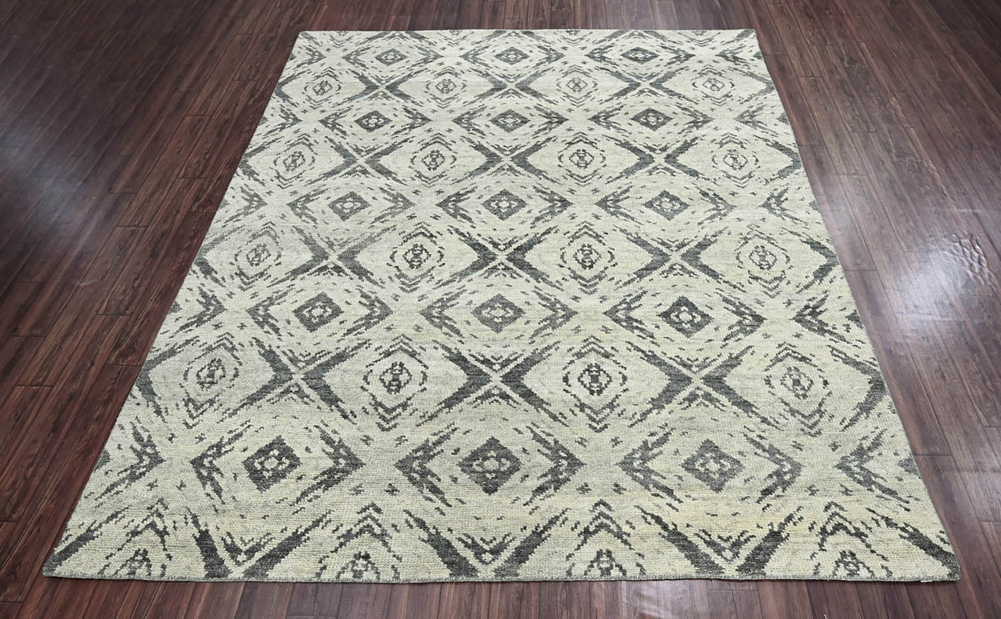 Multi Size Tone on Tone Gray Hand Knotted 100% Wool Turkish Oushak Modern & Contemporary Oriental Area Rug-2