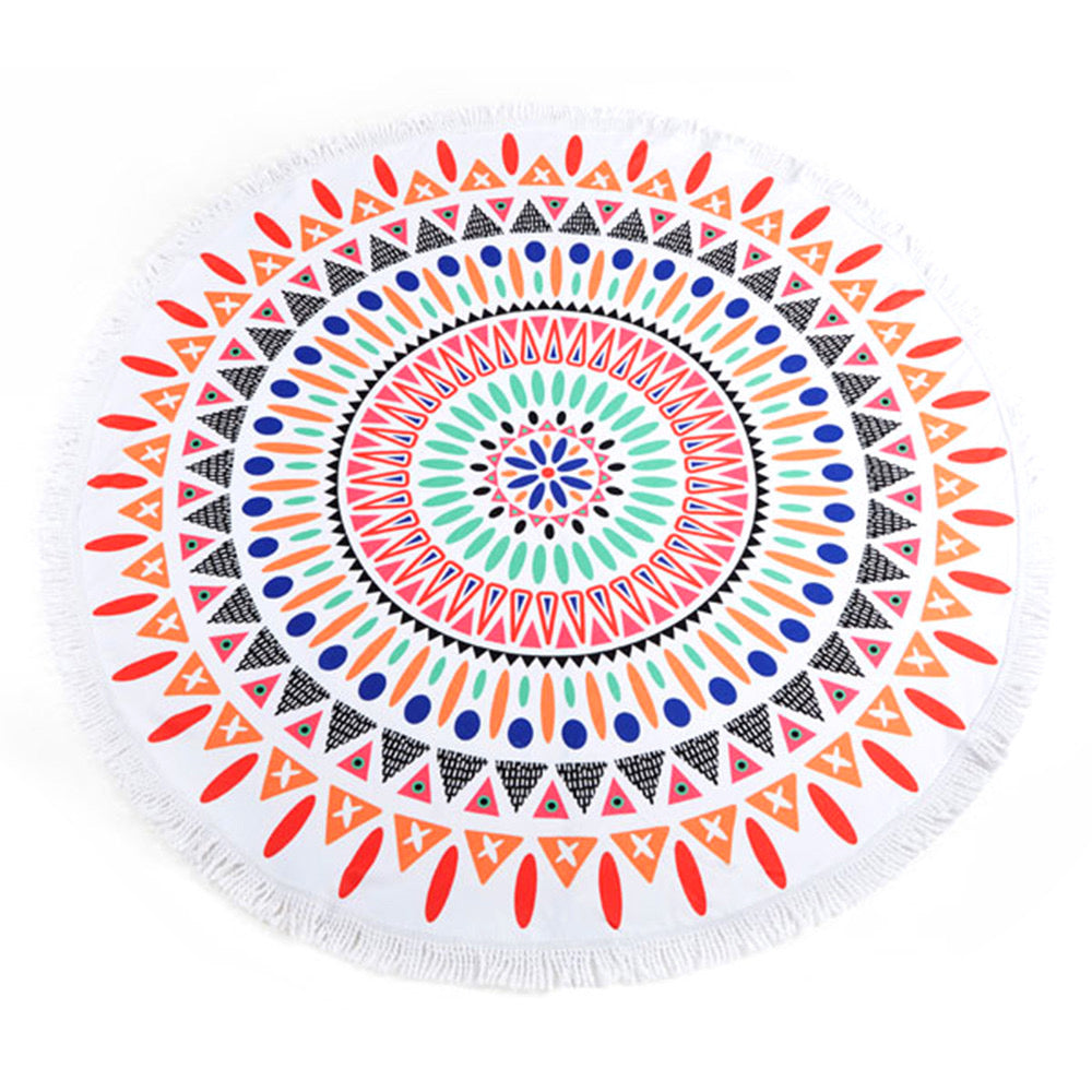 Colorful Round Beach Towel-1