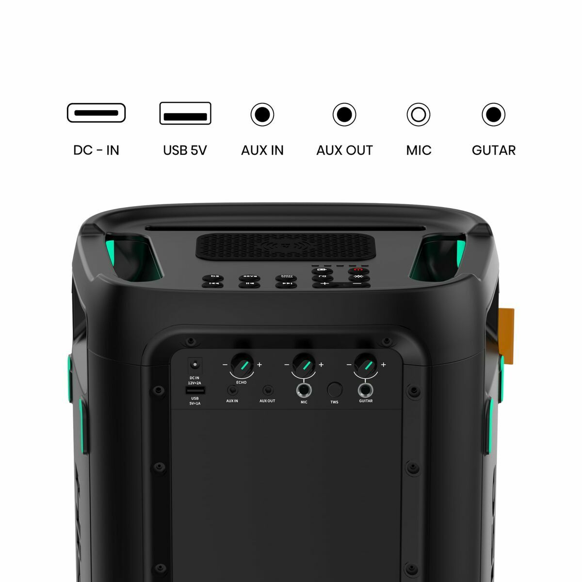 Portable Bluetooth Speakers Hisense PARTY STORM Black 300 W-10