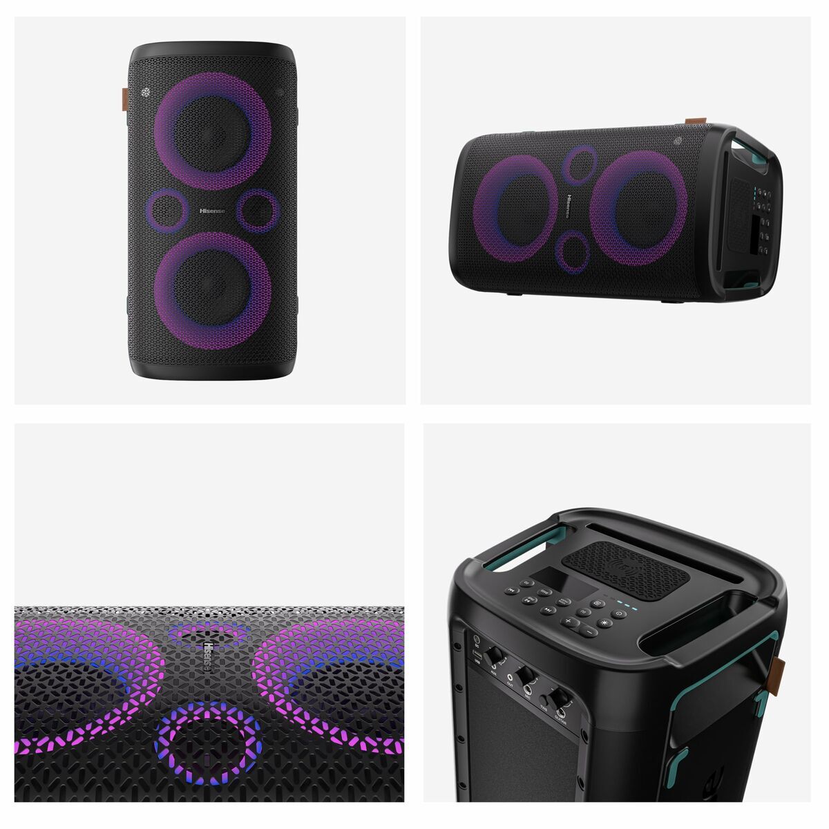 Portable Bluetooth Speakers Hisense PARTY STORM Black 300 W-9