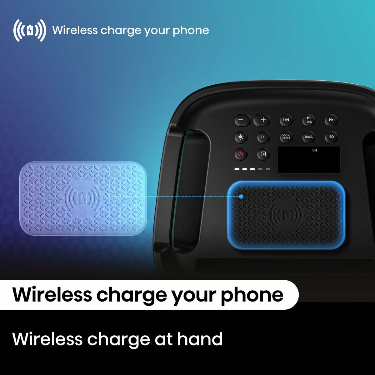 Portable Bluetooth Speakers Hisense PARTY STORM Black 300 W-2