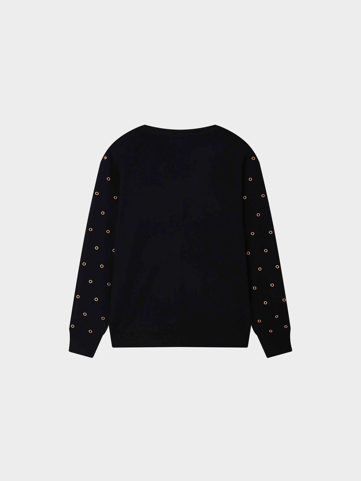 Grommet Cardigan-Black-1
