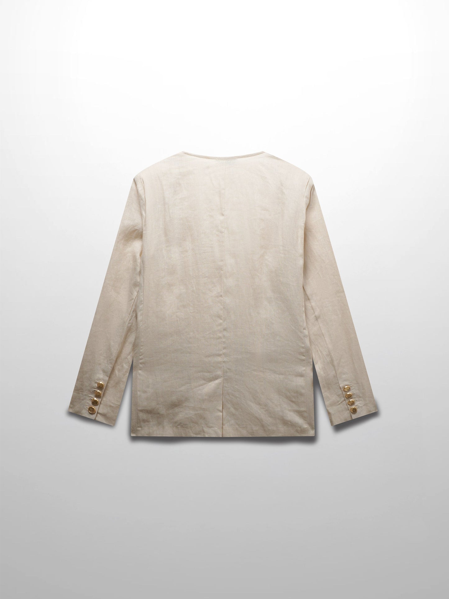 Linen Blazer-Ecru-2